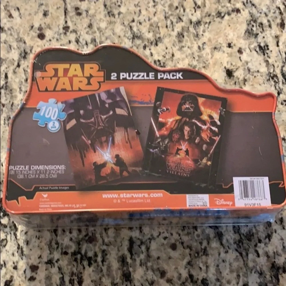 Star Wars Villains 2 15 x 11 Jigsaw Puzzle Pack Metal Tin Ages 5+ New
